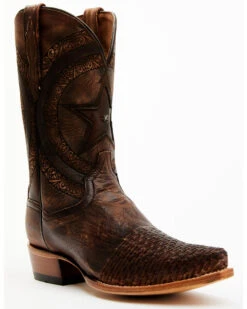 Dan Post Men's Embossed Star & Studded Basketweave Western Leather Boots - Snip Toe -Modern Fashion Sales 2000371046 200 P1