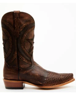 Dan Post Men's Embossed Star & Studded Basketweave Western Leather Boots - Snip Toe -Modern Fashion Sales 2000371046 200 P2
