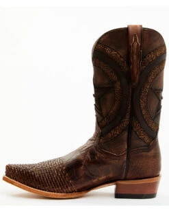 Dan Post Men's Embossed Star & Studded Basketweave Western Leather Boots - Snip Toe -Modern Fashion Sales 2000371046 200 P3