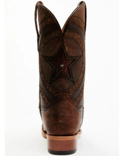Dan Post Men's Embossed Star & Studded Basketweave Western Leather Boots - Snip Toe