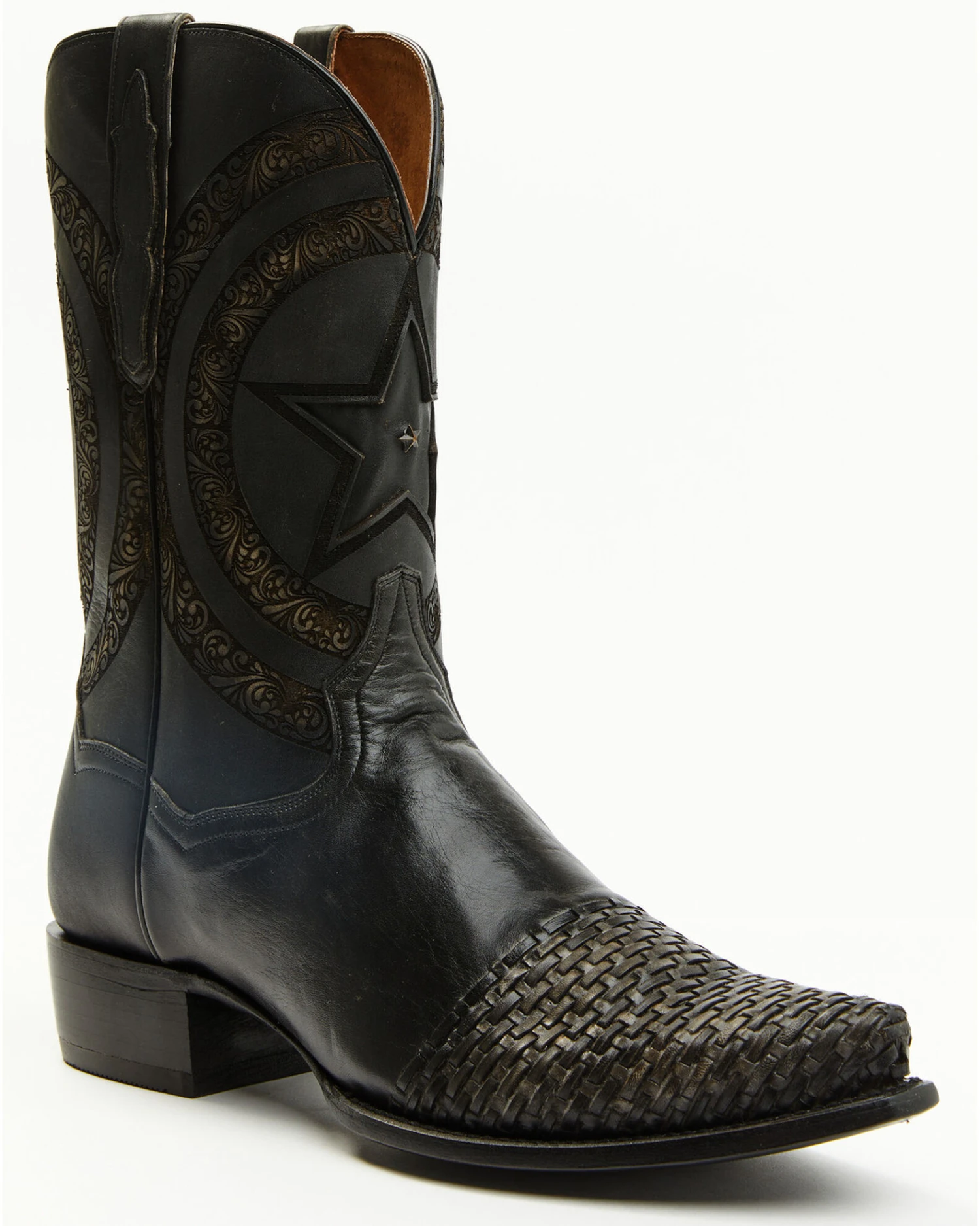 Dan Post Men's Basket Weave Western Boots - Snip Toe 2 Dan Post Men's Basket Weave Western Boots - Snip Toe - Image 2