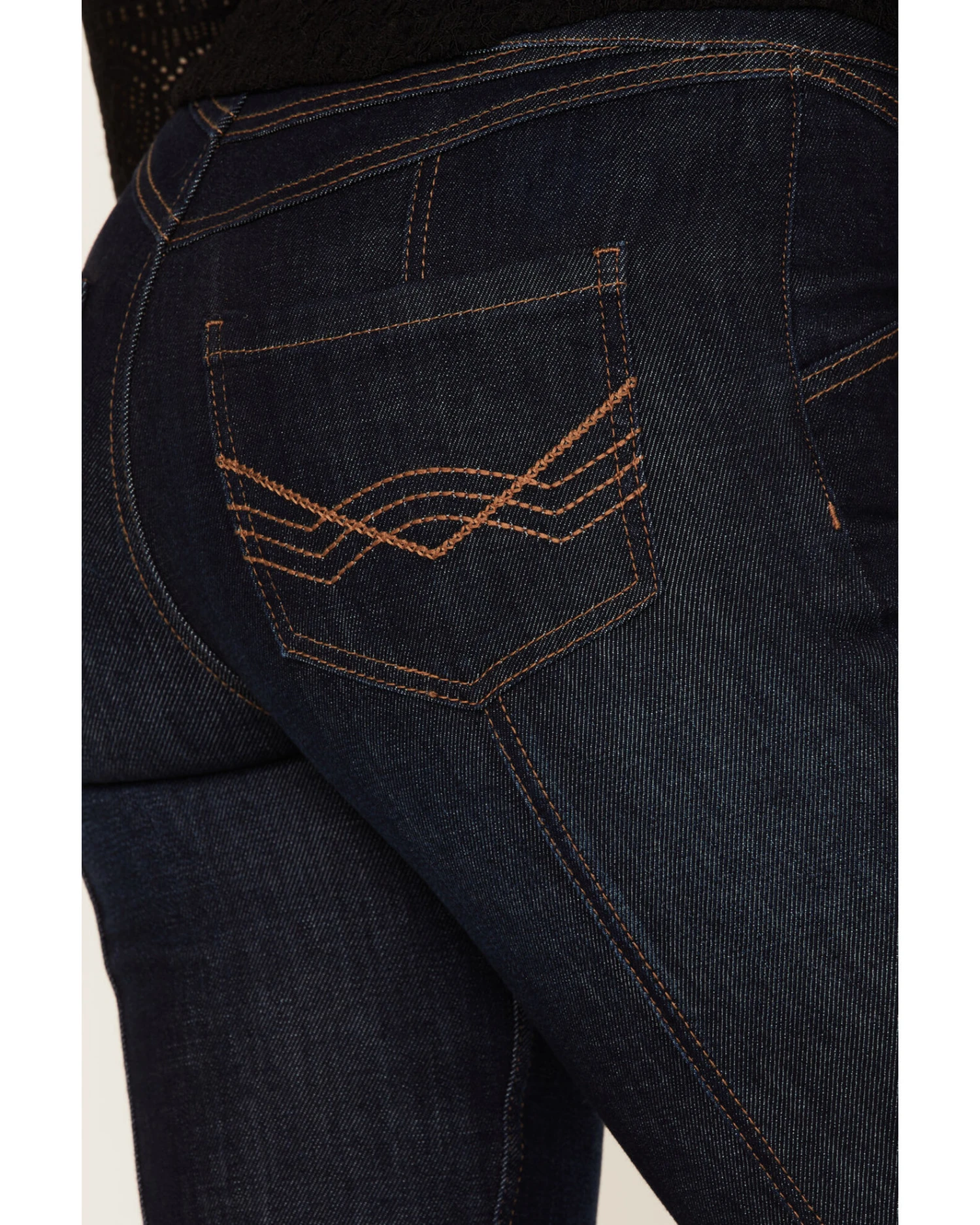 Idyllwind Women's Hillsboro Dark Wash High Rise Seamed Outlaw Flare Jeans 1 Idyllwind Women's Hillsboro Dark Wash High Rise Seamed Outlaw Flare Jeans