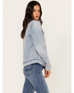 Idyllwind Women's Sherpa Lined Denim Trucker Jacket 7 Idyllwind Women's Sherpa Lined Denim Trucker Jacket -Modern Fashion Sales 2000373419 414 P2