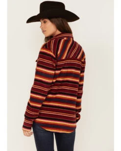 Cinch Women's Serape Stripe Fleece Western Snap Shacket -Modern Fashion Sales 2000373546 600 P4