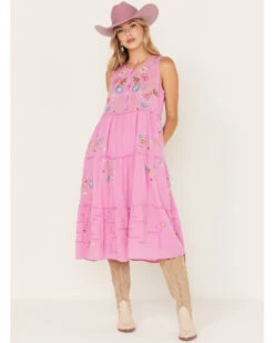 Johnny Was Women's Zanzibar Tiered Embroidered Dress 7 Johnny Was Women's Zanzibar Tiered Embroidered Dress -Modern Fashion Sales 2000373887 650 P2