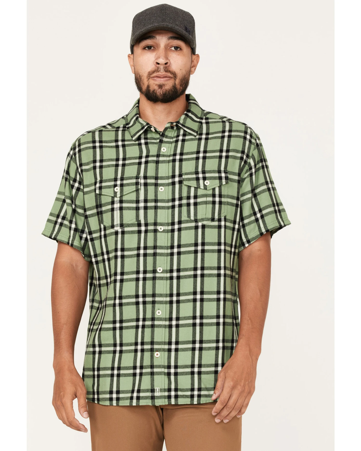 Brothers & Sons Men's Casual Plaid Short Sleeve Button Down Western Shirt 3 Brothers & Sons Men's Casual Plaid Short Sleeve Button Down Western Shirt - Image 3