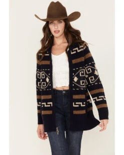Pendleton Women's Westerley Mixed Print Long Cardigan Sweater 7 Pendleton Women's Westerley Mixed Print Long Cardigan Sweater -Modern Fashion Sales 2000374236 907 P1