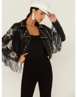 Any Old Iron Women's Silver Star Moto Jacket -Modern Fashion Sales 2000374260 001 P1