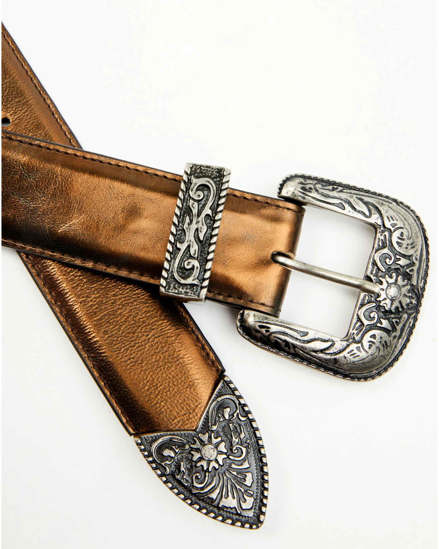 Idyllwind Women's Metallic Etched Western Belt 2 Idyllwind Women's Metallic Etched Western Belt - Image 2