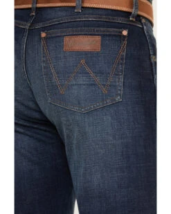 Wrangler Retro Men's 88MWZ Stone Dark Wash Slim Straight Stretch Denim Jeans