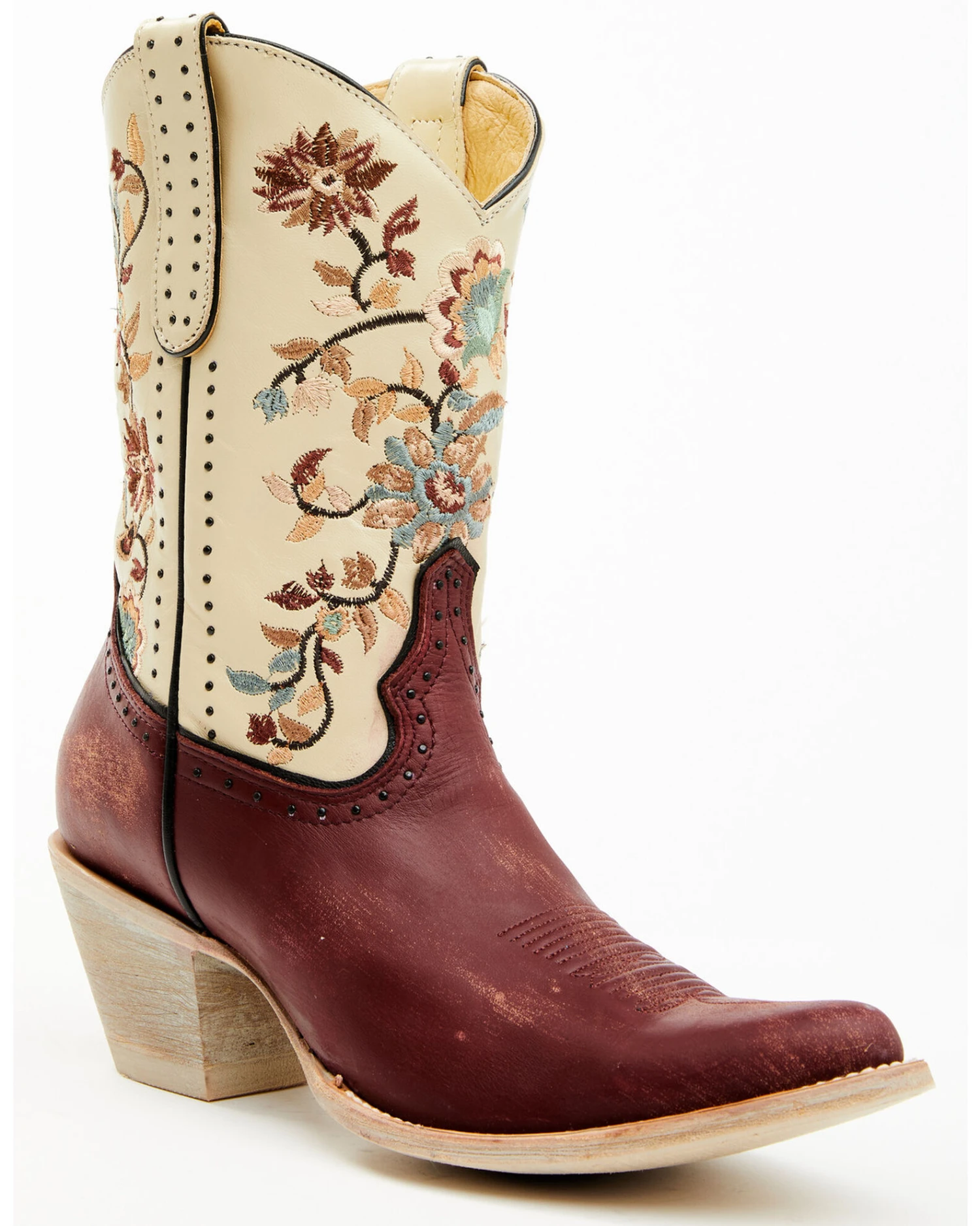 Yippee Ki Yay By Old Gringo Women's Bruni Floral Embroidered Studded Western Boots - Medium Toe 5 Yippee Ki Yay By Old Gringo Women's Bruni Floral Embroidered Studded Western Boots - Medium Toe - Image 5
