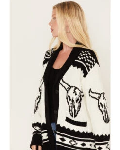 Idyllwind Women's Steer Head Knit Boyfriend Cardigan