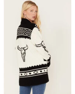 Idyllwind Women's Steer Head Knit Boyfriend Cardigan -Modern Fashion Sales 2000375313 001 P4
