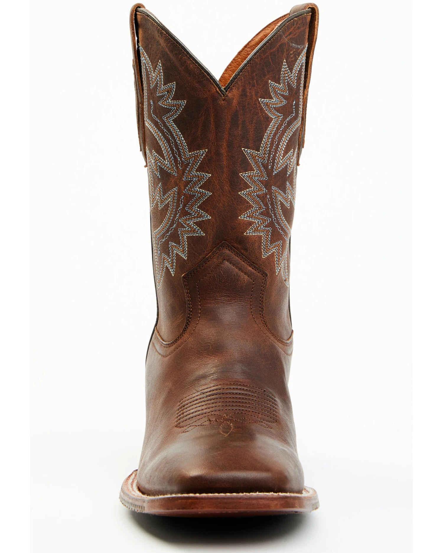 Cody James Men's Walnut Western Boots - Broad Square Toe 5 Cody James Men's Walnut Western Boots - Broad Square Toe - Image 5