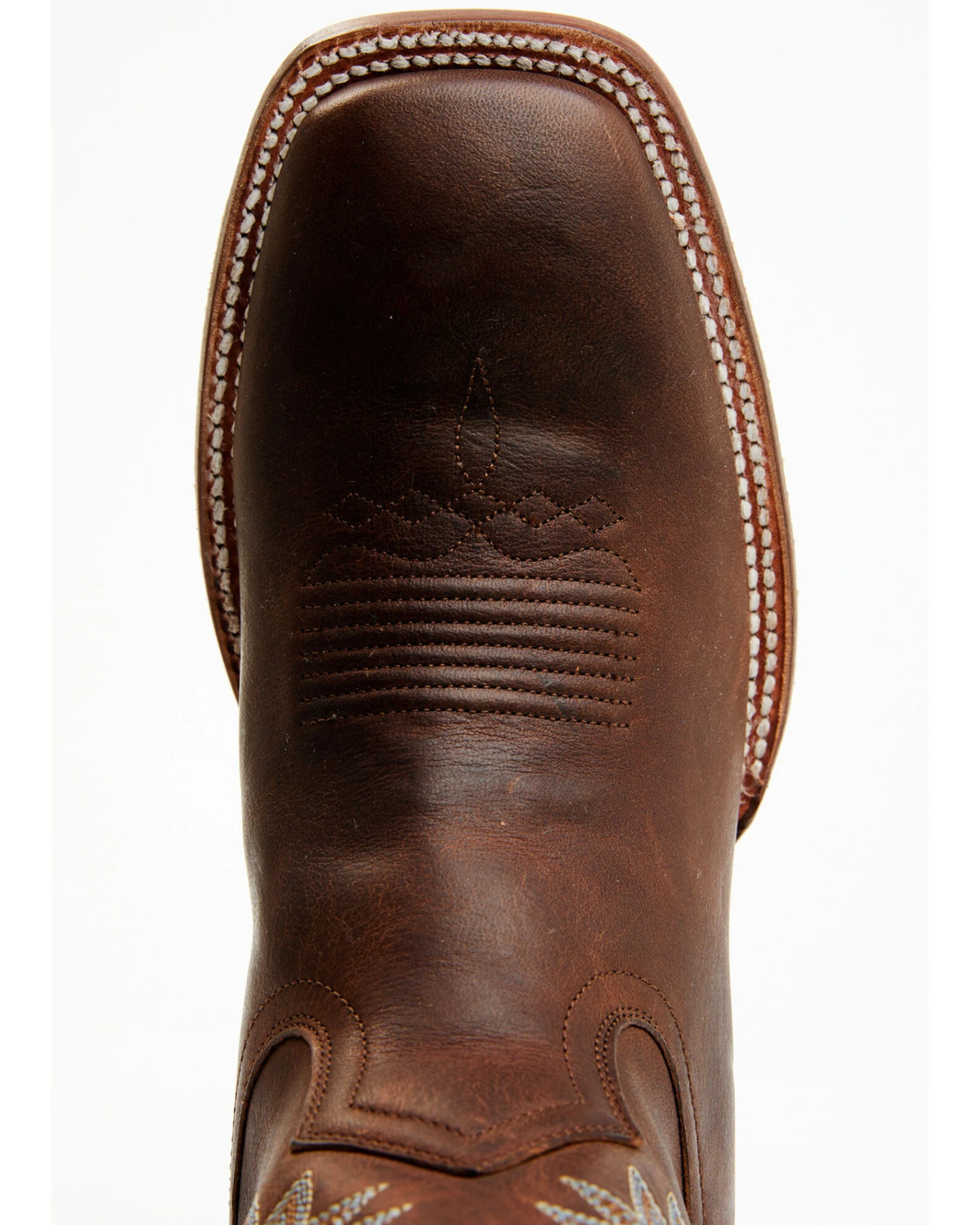 Cody James Men's Walnut Western Boots - Broad Square Toe 2 Cody James Men's Walnut Western Boots - Broad Square Toe - Image 2