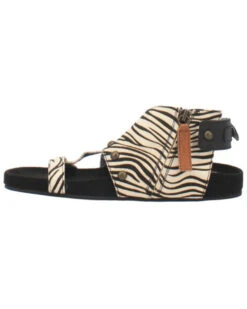 Dingo Women's Sage Brush Zebra Print Calf Hair Sandal -Modern Fashion Sales 2000377850 001 P3