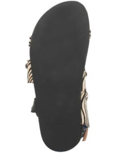 Dingo Women's Sage Brush Zebra Print Calf Hair Sandal -Modern Fashion Sales 2000377850 001 P7