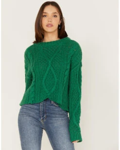 Free People Women's Cutting Edge Cable Knit Sweater 6 Free People Women's Cutting Edge Cable Knit Sweater -Modern Fashion Sales 2000378057 300 P1