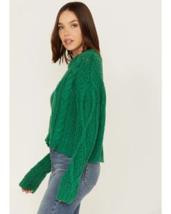 Free People Women's Cutting Edge Cable Knit Sweater 7 Free People Women's Cutting Edge Cable Knit Sweater -Modern Fashion Sales 2000378057 300 P2