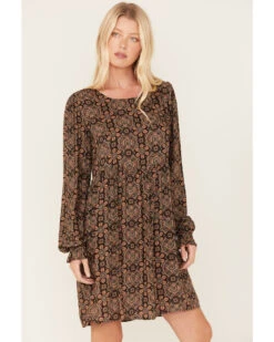 Stetson Women's Praire Paisley Print Long Sleeve Dress -Modern Fashion Sales 2000378253 200 P1