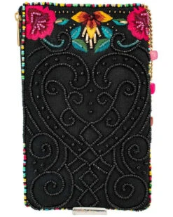 Mary Frances Women's Imagine Skull Floral Embroidered Bead Phone Crossbody Bag 9 Mary Frances Women's Imagine Skull Floral Embroidered Bead Phone Crossbody Bag -Modern Fashion Sales 2000378558 900 P2