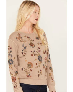 Driftwood Women's Embroidered Teddy Sweatshirt