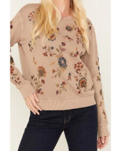 Driftwood Women's Embroidered Teddy Sweatshirt -Modern Fashion Sales 2000378937 251 P3