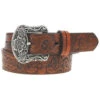 Hooey Women's Original Embossed Floral Filigree Western Belt