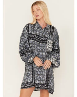 Jen's Pirate Booty Women's Roma Storm Lockhart Floral Print Ruffle Dress