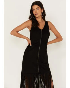 Idyllwind Women's Blaine Faux Suede Fringe Maxi Dress -Modern Fashion Sales 2000380682 001 P3