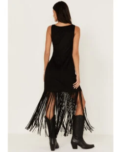 Idyllwind Women's Blaine Faux Suede Fringe Maxi Dress -Modern Fashion Sales 2000380682 001 P5