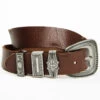 Shyanne Women's Triple Keeper Leather Belt