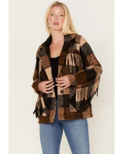 Idyllwind Women's Maryville Plaid Print Fringe Jacket -Modern Fashion Sales 2000381480 200 P1