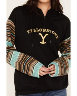 Changes Women's Serape Striped Yellowstone Hoodie 6 Changes Women's Serape Striped Yellowstone Hoodie -Modern Fashion Sales 2000382609 442 P3
