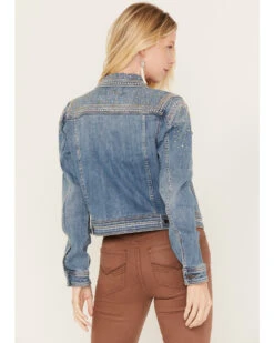 Idyllwind Women's Shiloh Drive Embellished Denim Trucker Jacket -Modern Fashion Sales 2000383010 414 P4