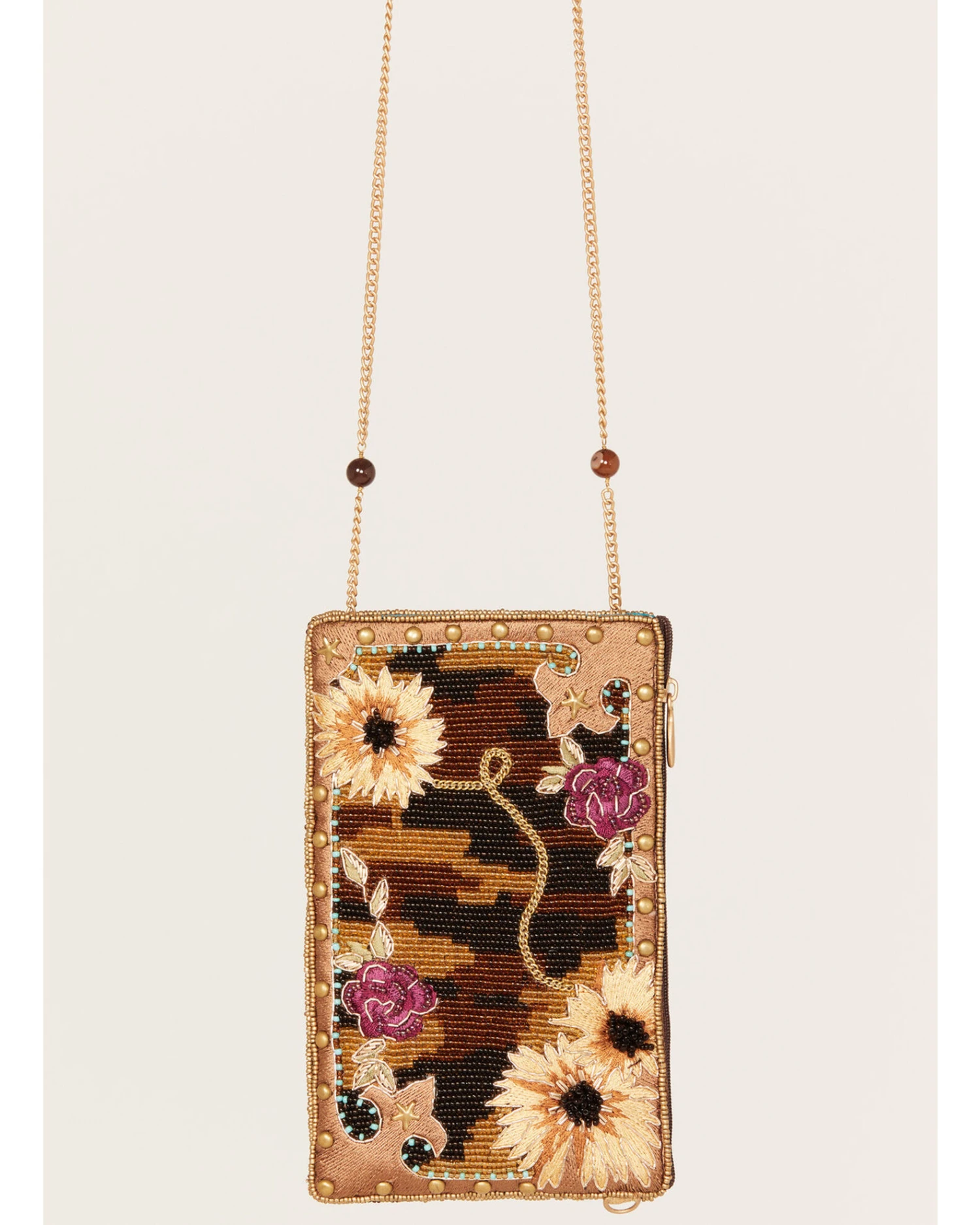 Mary Frances Women's Out On The Prairie Handmade Sunflower Embroidered Crossbody Phone Bag 3 Mary Frances Women's Out On The Prairie Handmade Sunflower Embroidered Crossbody Phone Bag - Image 3