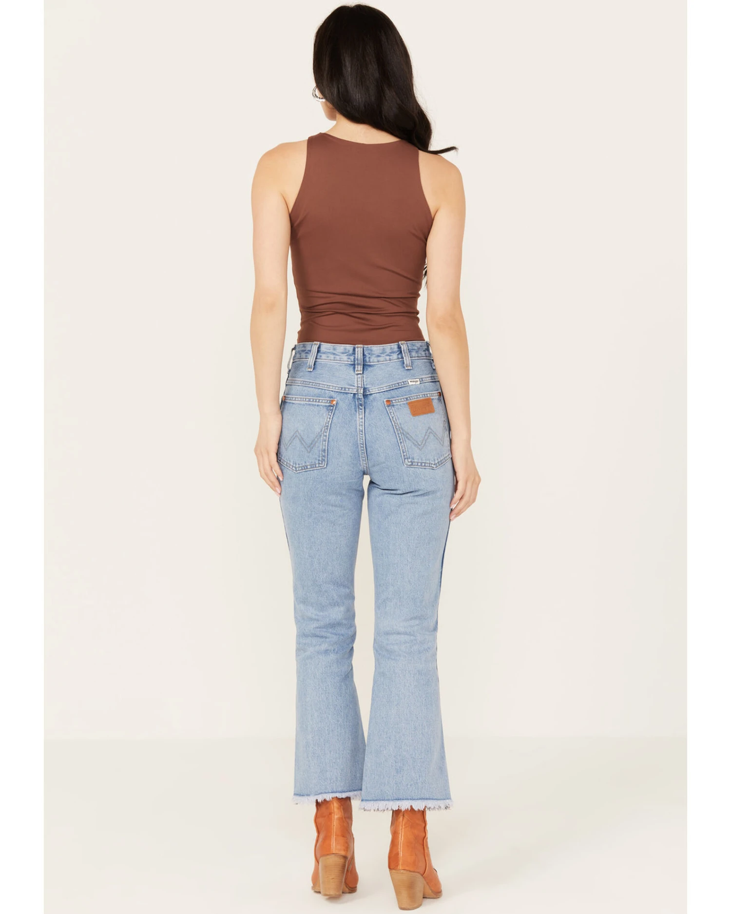 Wrangler Women's Medium Wash High Rise Wrock 627 Flare Jeans 3 Wrangler Women's Medium Wash High Rise Wrock 627 Flare Jeans - Image 3