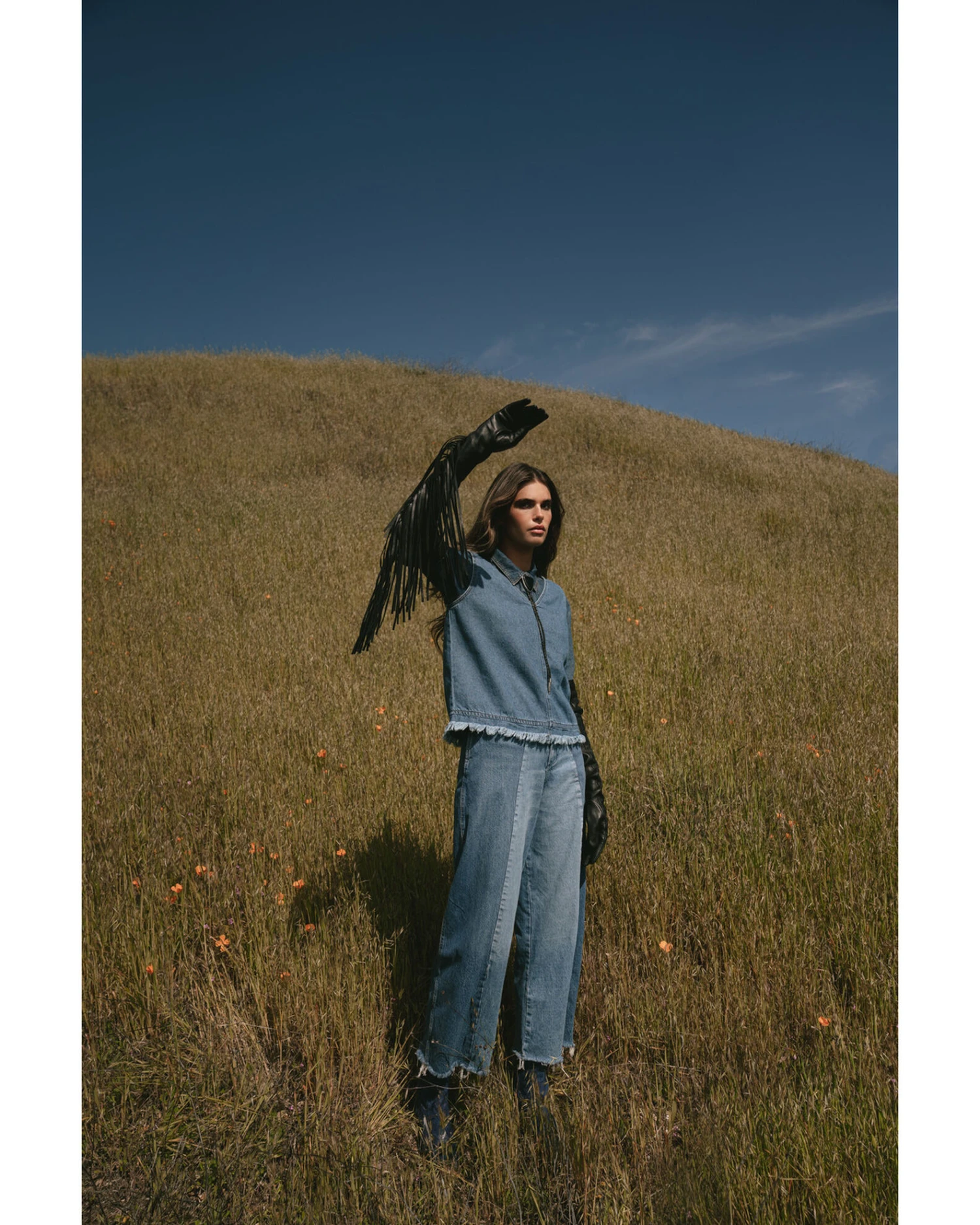 Wrangler Women's Denim Frayed Tank 3 Wrangler Women's Denim Frayed Tank - Image 3