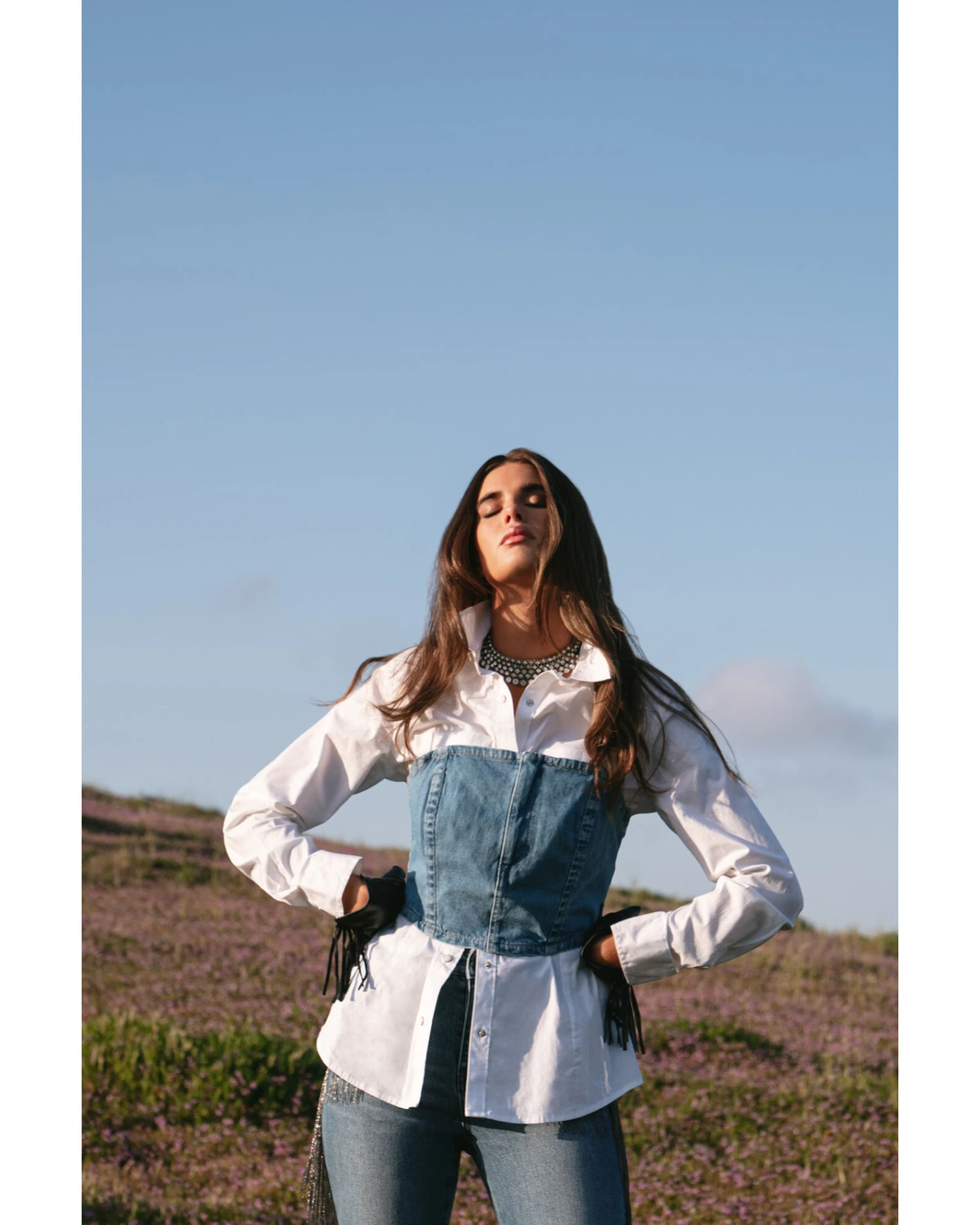 Wrangler Women's Denim Bustier 2 Wrangler Women's Denim Bustier - Image 2