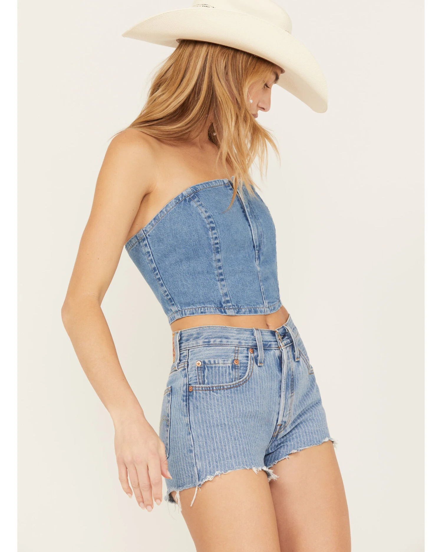 Wrangler Women's Denim Bustier 3 Wrangler Women's Denim Bustier - Image 3