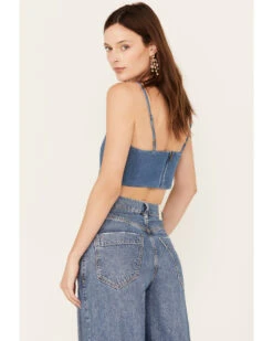 Wrangler Women's Dark Wash Denim Kassidy Bandana Top