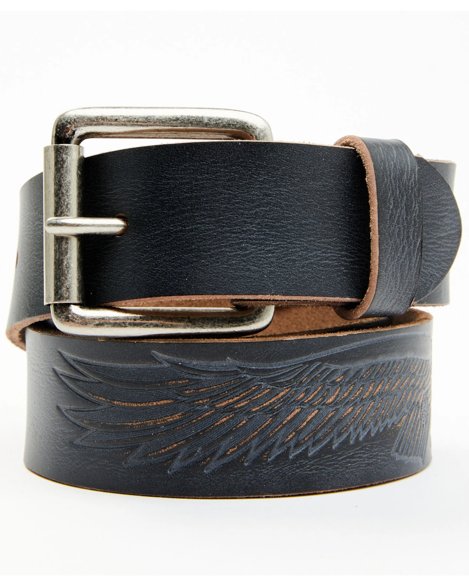 Brothers & Sons Men's Tooled Flying Eagle Belt 2 Brothers & Sons Men's Tooled Flying Eagle Belt - Image 2