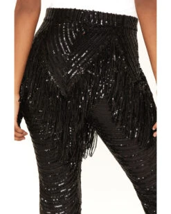 Any Old Iron Women's Beaded Fringe Flare Pants 8 Any Old Iron Women's Beaded Fringe Flare Pants -Modern Fashion Sales 2000384069 001 P5