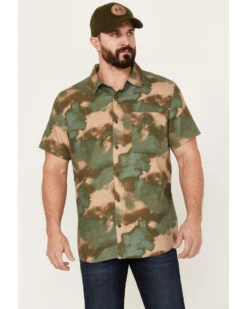 Brothers & Sons Men's Hemp Camo Print Short Sleeve Button-Down Western Shirt -Modern Fashion Sales 2000384168 343 P1