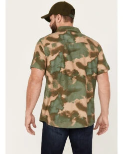 Brothers & Sons Men's Hemp Camo Print Short Sleeve Button-Down Western Shirt -Modern Fashion Sales 2000384168 343 P4