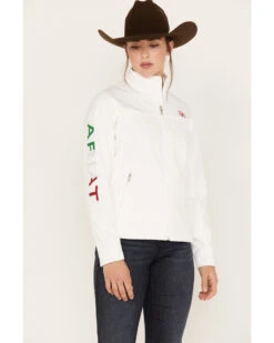 Ariat Women's Classic Team Mexico Flag Softshell Jacket -Modern Fashion Sales 2000384683 100 P1
