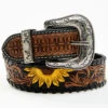 Shyanne Women's Painted Sunflower Belt