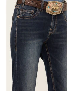 Rock & Roll Denim Women's Dark Wash Mid Rise Extra Stretch Riding Bootcut Jeans -Modern Fashion Sales 2000385094 416 P4