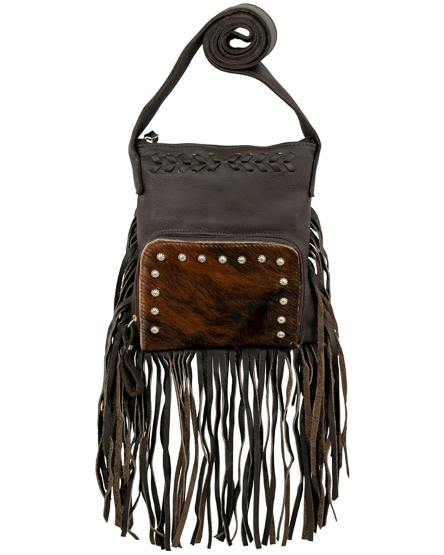 American West Women's Brindle-Hair On Fringe Handbag 2 American West Women's Brindle-Hair On Fringe Handbag - Image 2