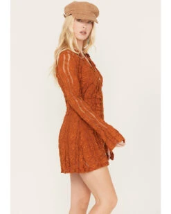 Free People Women's Shayla Lace Mini Dress -Modern Fashion Sales 2000385492 800 P2